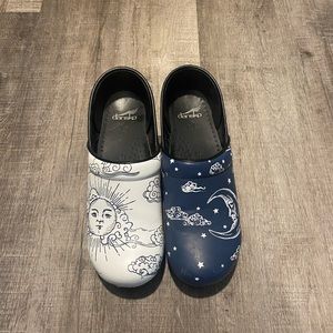 RARE Dansko Sun and Moon Clogs